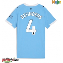 Camiseta Manchester City Tijjani Reijnders #4 Primera Equipación para mujer 2025-26 manga corta